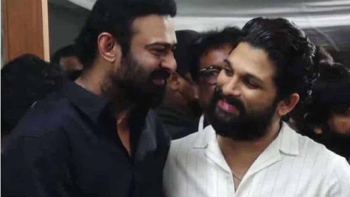 Allu Arjun stopped trolls by meeting with prabhas 