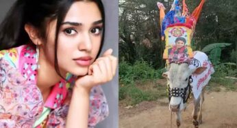 Krithi Shetty : గంగిరెద్దుపై కృతిశెట్టి పోస్ట‌ర్‌.. అందుకు ఆమె ఎలా స్పందించిందో తెలుసా..