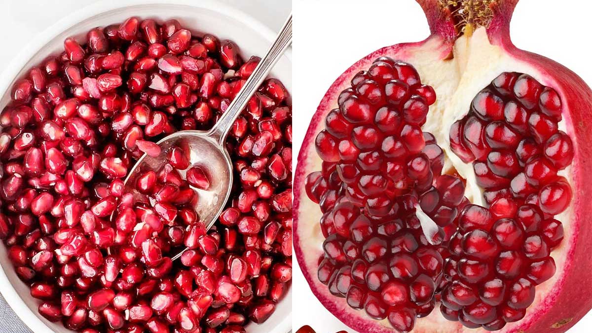 Pomegranate Seeds take them daily one cup for these benefits 