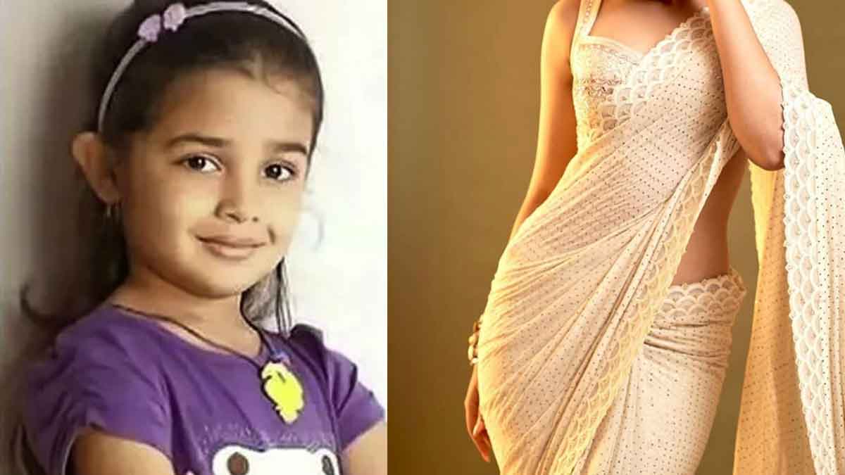 Viral Photo : ఈ ఫోటోలోని చిన్నారిని గుర్తుపట్టారా..? ఓవర్ నైట్లో స్టార్ హీరోయిన్.. కుర్రకారు ఫేవరేట్..! Viral Photo krithi shetty childhood pic viral