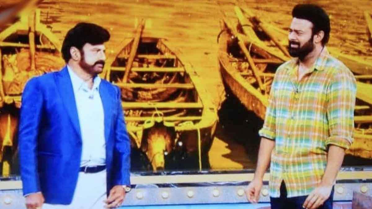 Balakrishna and prabhas unstoppable video viral 