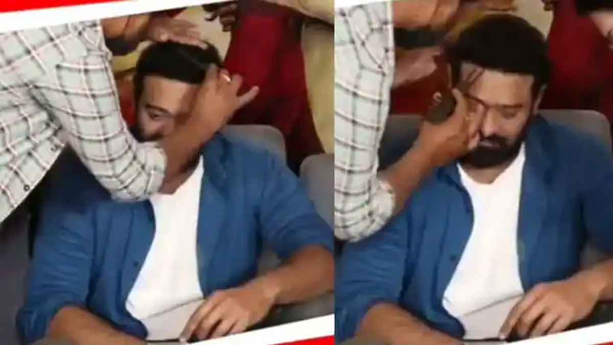 Prabhas hair style photo viral 