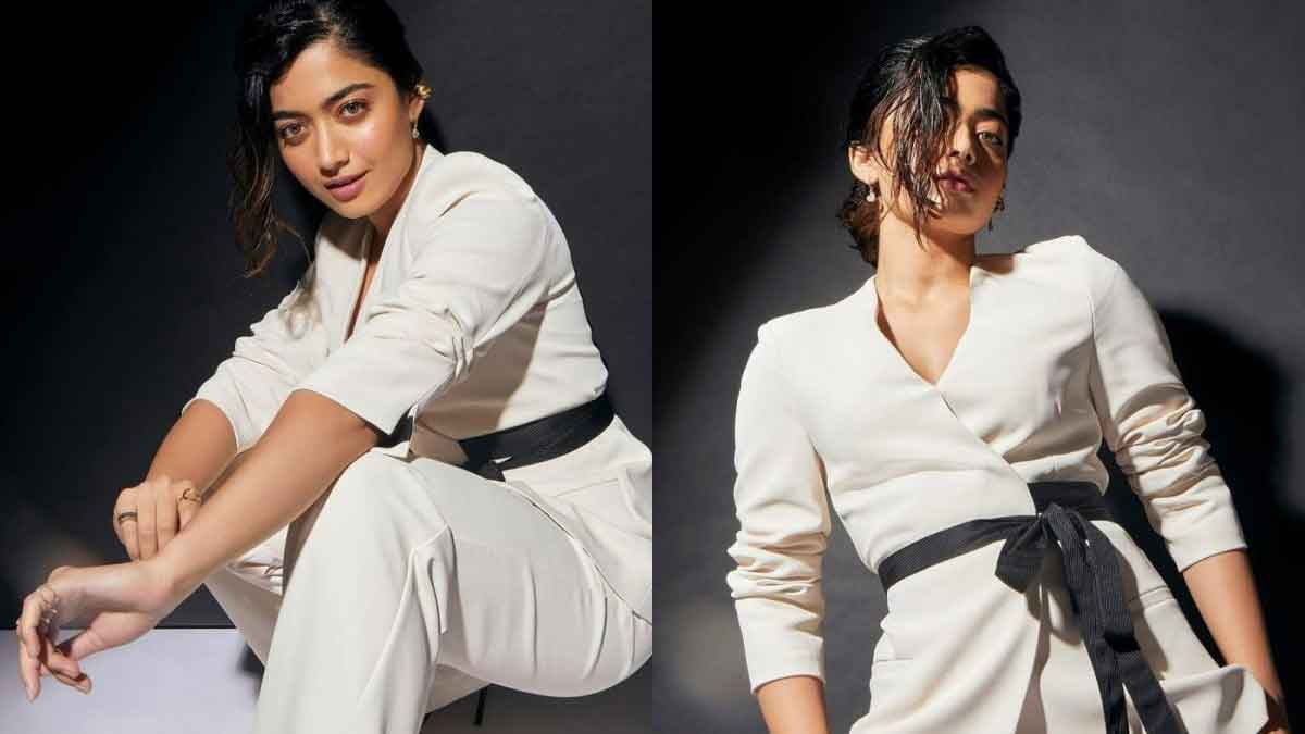 Rashmika Mandanna : వెరైటీ గెటప్లో కనిపించిన రష్మిక.. మరోసారి రెచ్చిపోయిన ట్రోలర్స్.. Rashmika Mandanna white color dress photos viral netizen troll