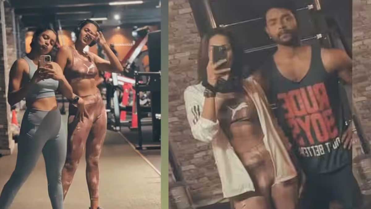 Niharika Konidela again photos with gym trainer 