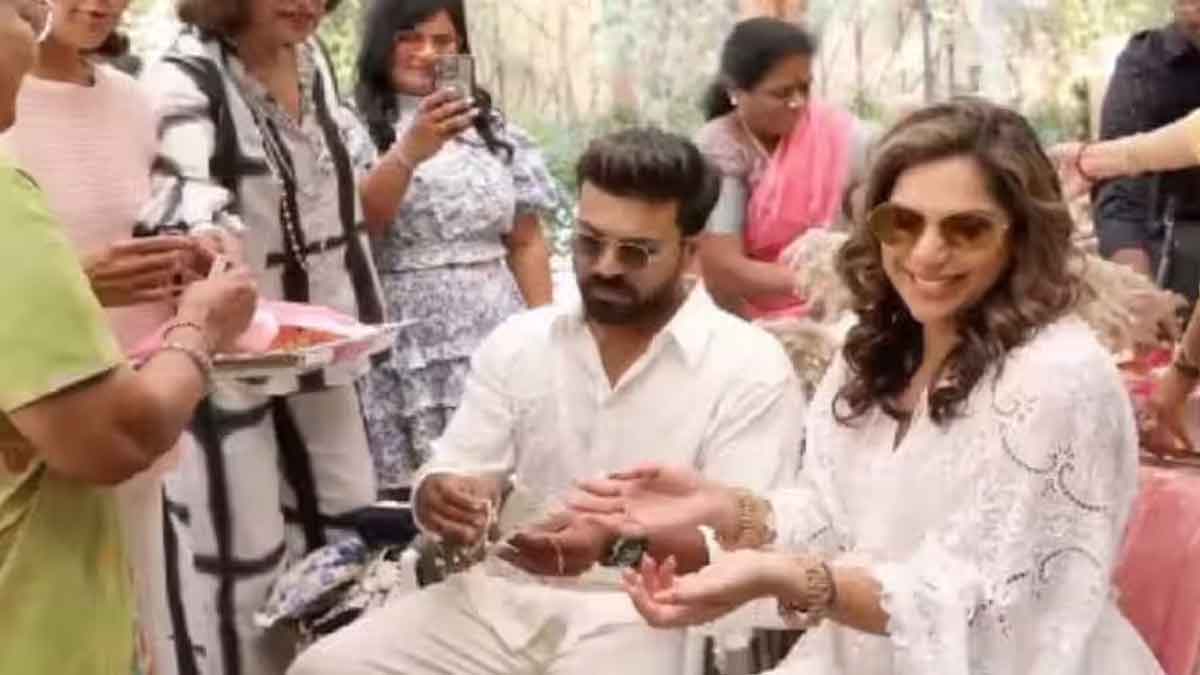 Upasana baby shower held in grand way 
