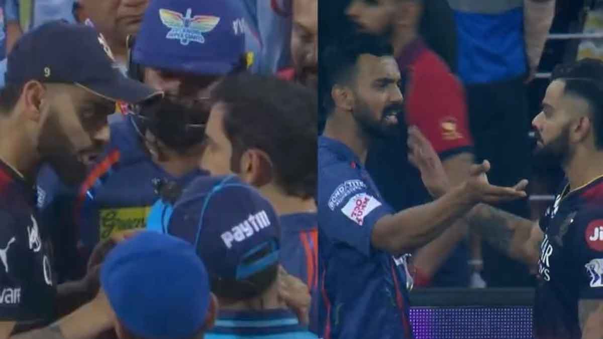 IPL 2023 kohli vs gambhir they fight in match 