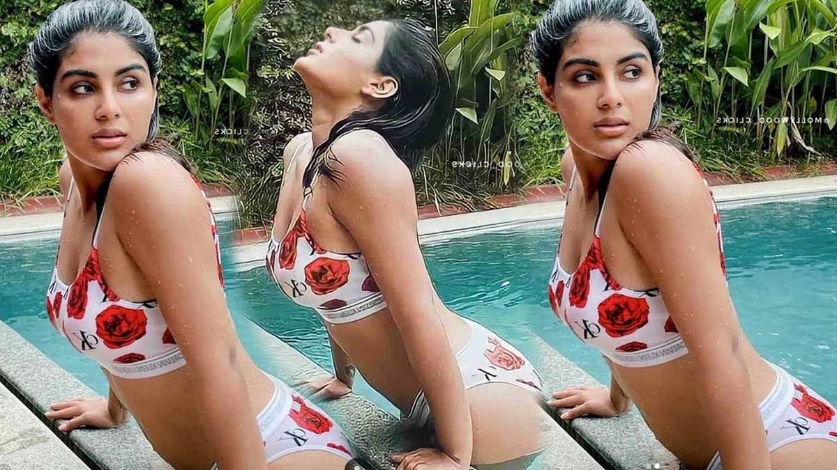 Samyuktha Menon enjoys at pool video viral 