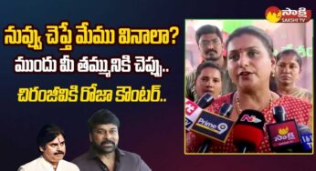 Roja : త‌మ్ముడికి మ‌ద్ద‌తుగానే చిరంజీవి వ్యాఖ్య‌లు.. ఆయన చెప్పిన‌ట్టు మేం విన‌మ‌న్న రోజా..