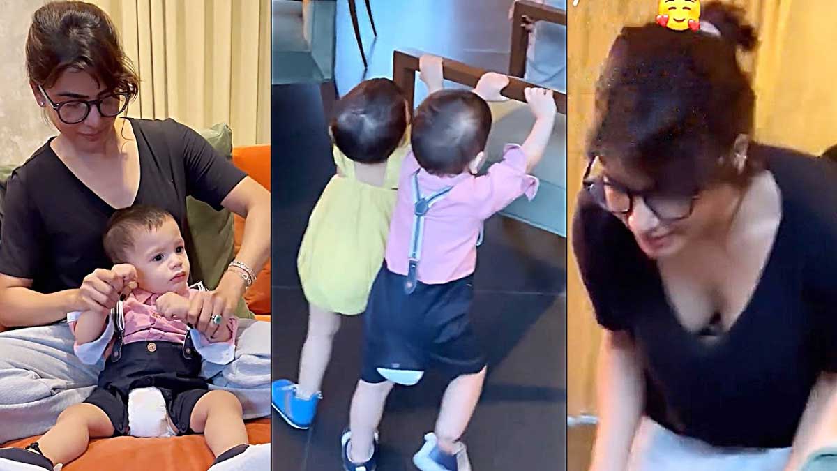 Samantha : చిన్నారులతో సమంత ఆట.. ఇంతకీ వీళ్లెవరు..? Samantha playing with children who are they