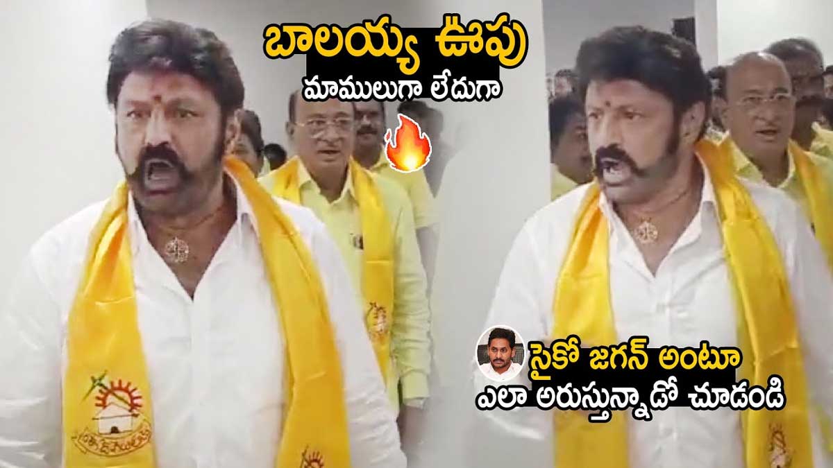 Balakrishna : మంచి ఊపు మీదున్న బాలయ్య.. సైకో జగన్ డౌన్ డౌన్ అంటూ గట్టిగా అరుస్తున్నాడేంటి..? Balakrishna comments on cm ys jagan in assembly lobby