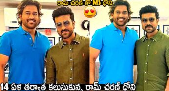 Dhoni And Ram Charan : 13 ఏళ్ల త‌ర్వాత ఒకే ఫ్రేములో రామ్ చ‌ర‌ణ్‌, ధోని.. ఇలా క‌ల‌వ‌డానికి కార‌ణం ఏంటి?