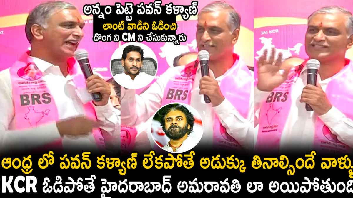 Harish Rao comments on cm ys jagan 