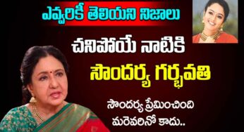 Actress Nirmala : సౌంద‌ర్య అత‌నితో ప్రేమ‌లో ప‌డిందా.. న‌మ్మ‌లేని నిజాలు బ‌య‌ట‌పెట్టిన సీనియర్ హీరోయిన్..