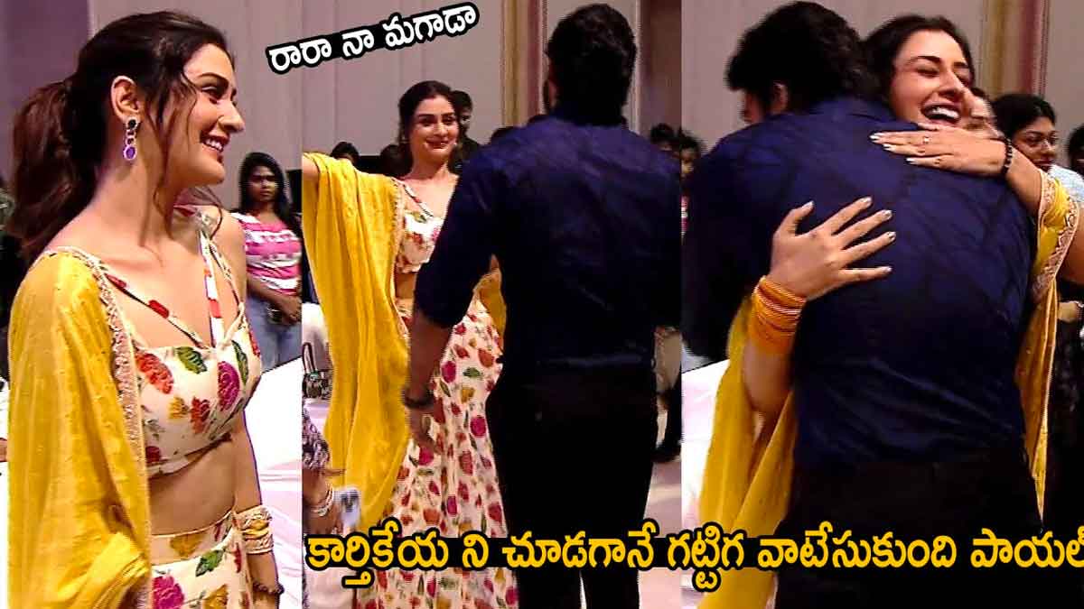 Payal Rajput attended her movie release trailer 