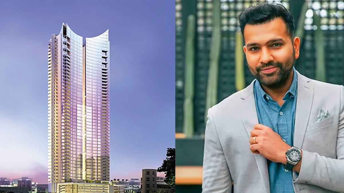 Rohit Sharma Mumbai House : ముంబైలో రోహిత్కి ఖరీదైన బంగ్లా.. లోపల ఎలా ఉందో చూడండి..! Rohit Sharma Mumbai House photos viral