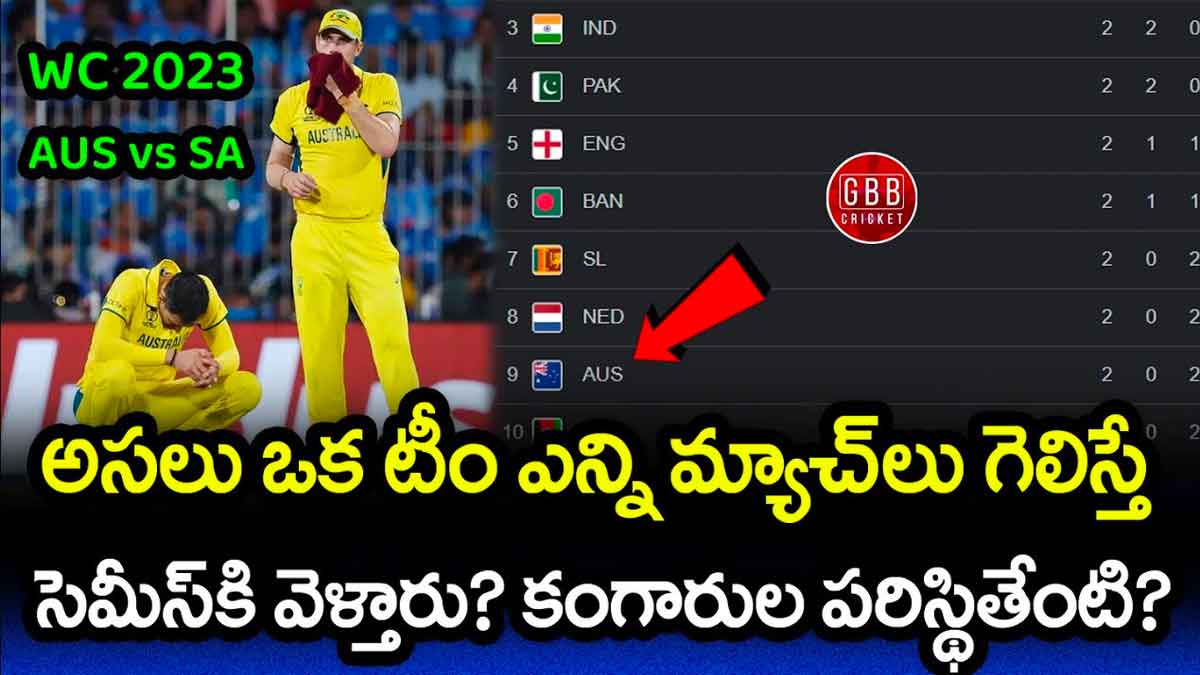 ICC World Cup 2023 how many wins needed for semi finals 