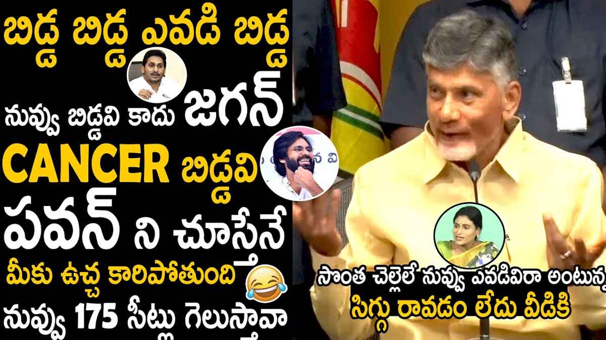 Chandra Babu : పవన్ కళ్యాణ్ని చూస్తే వణికిపోతున్నాడు.. జగన్పై ఫన్నీ కామెంట్స్ చేసిన చంద్రబాబు.. Chandra Babu funny comments on cm ys jagan
