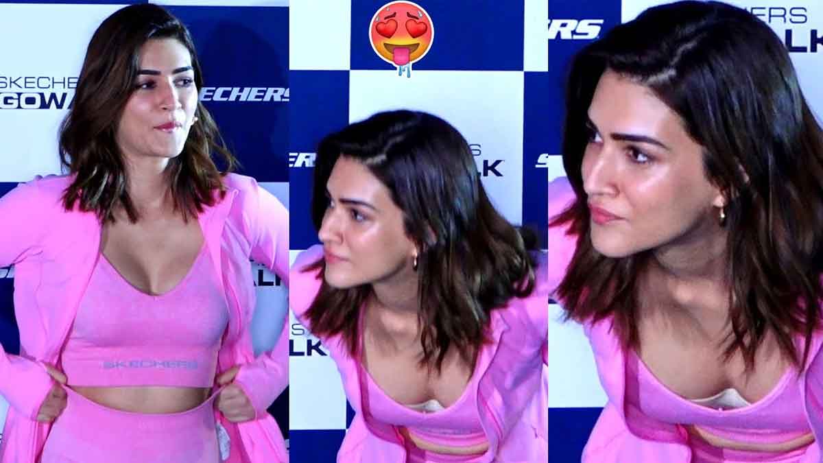 Kriti Sanon latest pink color dress video viral 