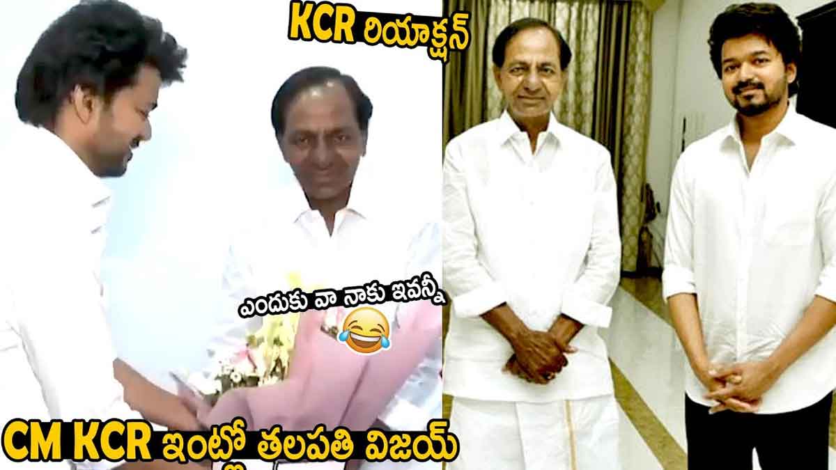tamil star actor vijay met cm kcr 
