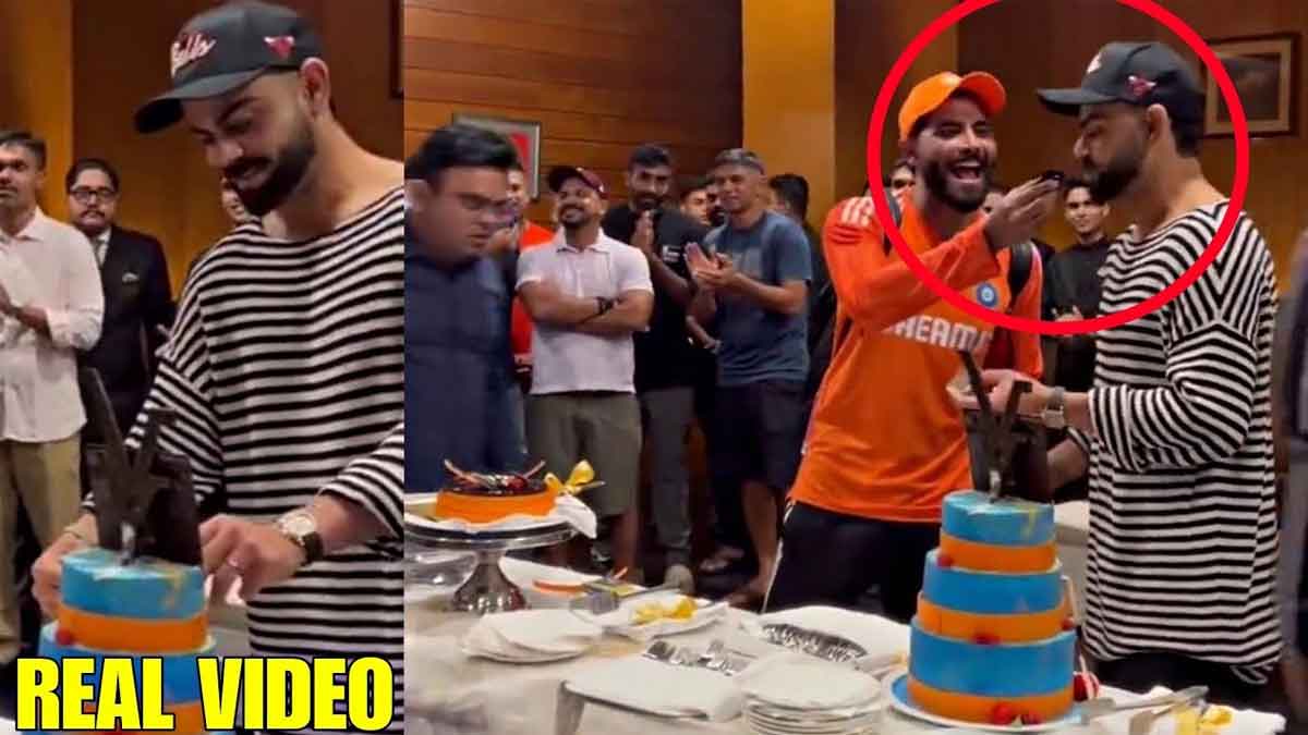 Virat Kohli celebrated his birth day after the match 