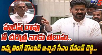 CM Revanth Reddy : హ‌రీష్ రావు కామెంట్స్‌కి దిమ్మ‌తిరిగే స‌మాధానం ఇచ్చిన రేవంత్ రెడ్డి..!