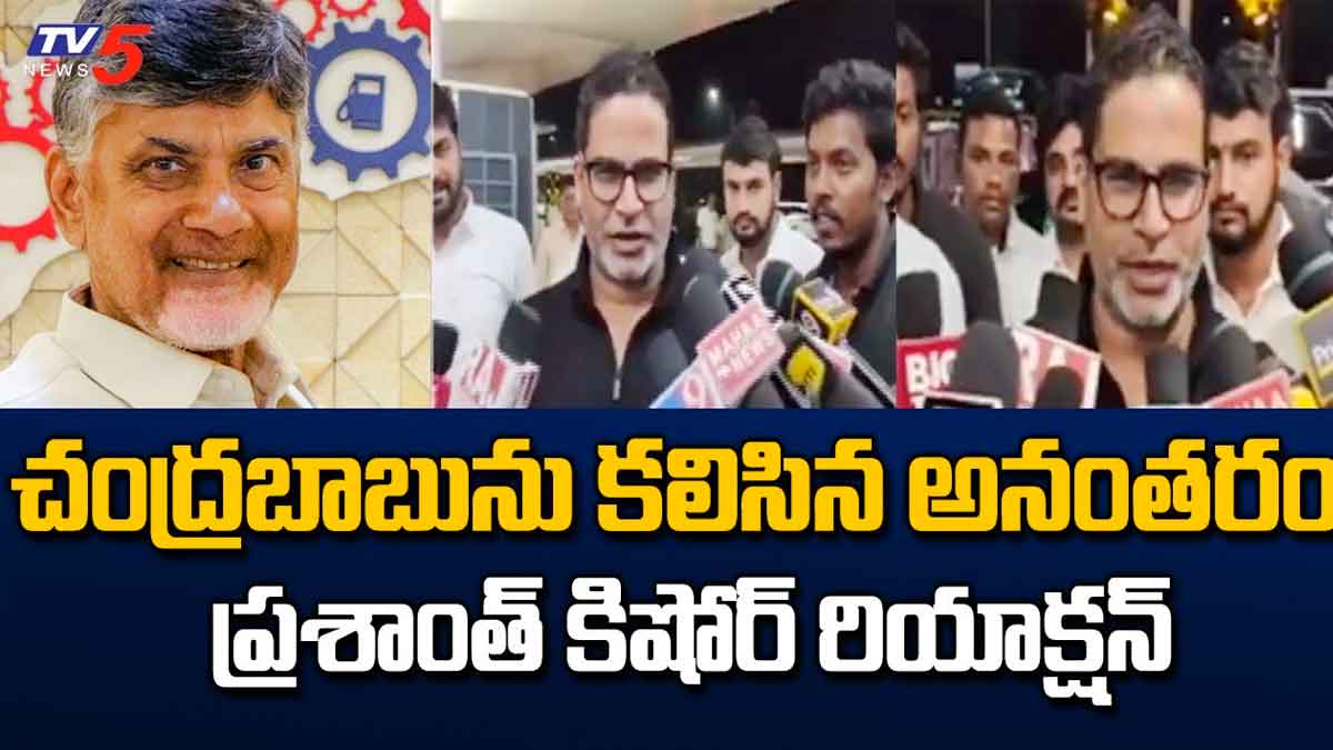 Prashanth Kishore reaction after meeting with chandra babu