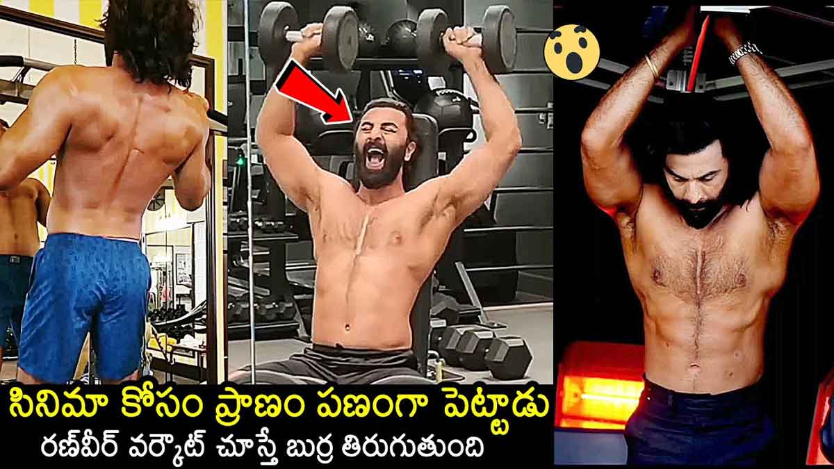 Ranbir Kapoor : వామ్మో.. యానిమల్ సినిమా కోసం రణ్బీర్ ఇంత కష్టపడ్డాడా.. ఇది చూస్తే దిమ్మ తిరిగిపోద్ది..! Ranbir Kapoor see how he worked hard for animal movie