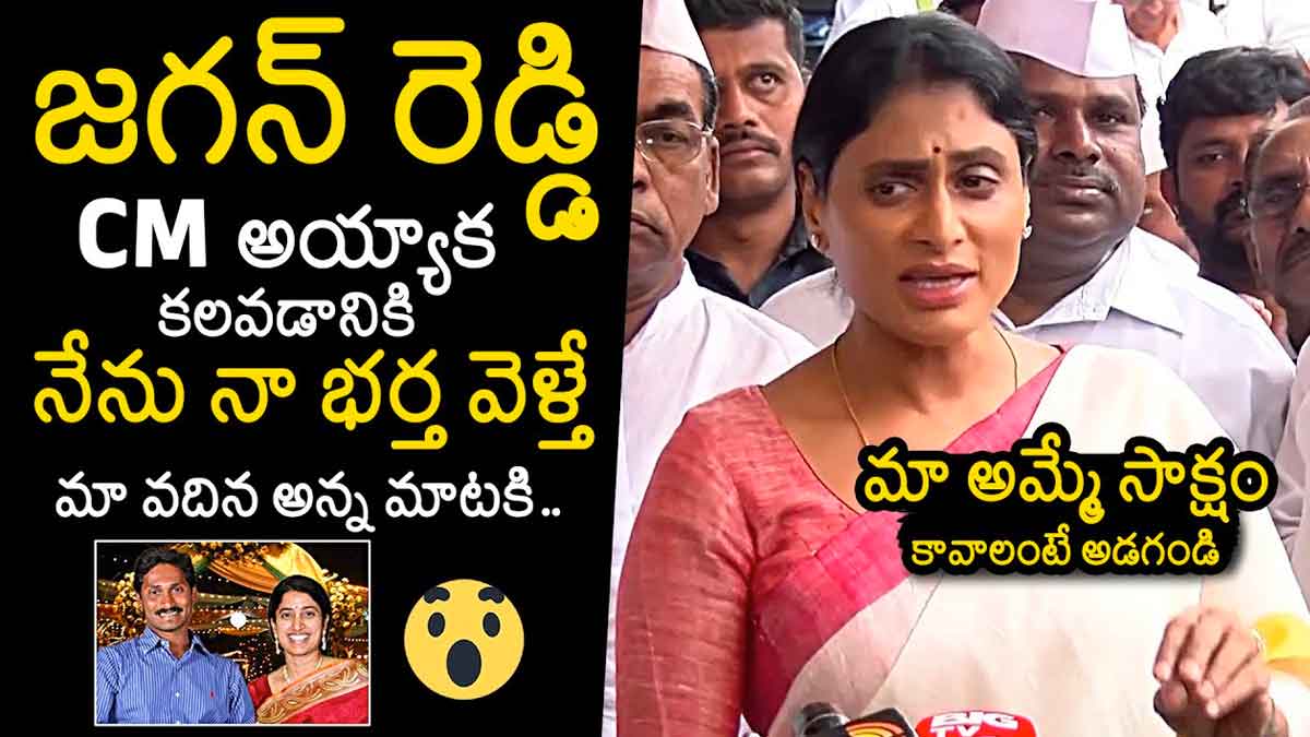 YS Sharmila interesting comments after meeting with cm ys jagan