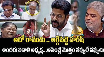 CM Revanth Reddy : ఆటో రాముడు.. అగ్గిపెట్టె హరీష్ అంటూ రేవంత్ కామెంట్స్.. అసెంబ్లీ అంతా న‌వ్వులే న‌వ్వులు