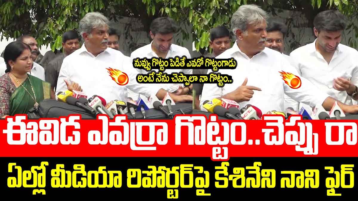 Kesineni Nani angry comments on a reporter