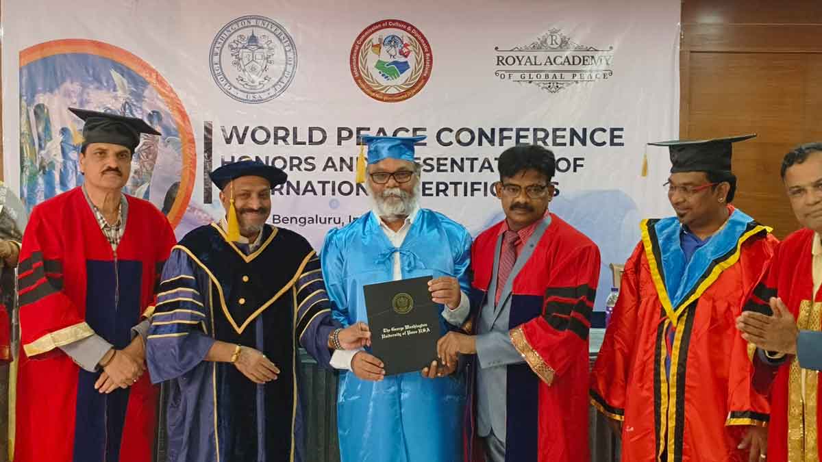 VN Adithya gets phd from america george washington university
