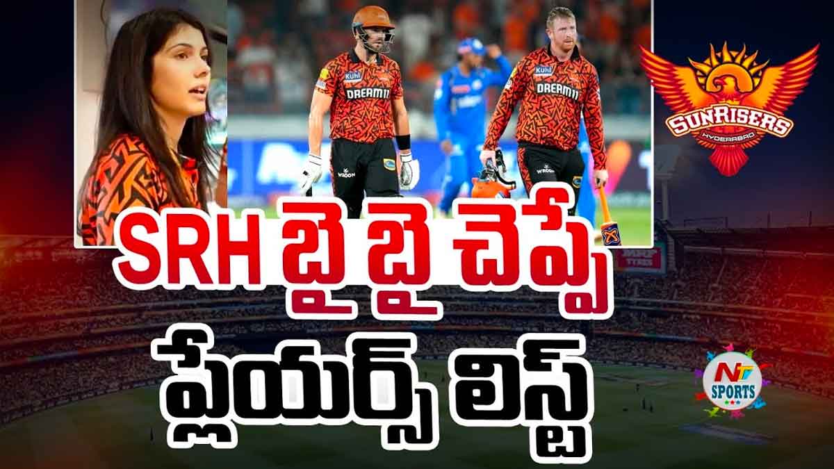 SRH or sunrisers hyderabad may remove these players