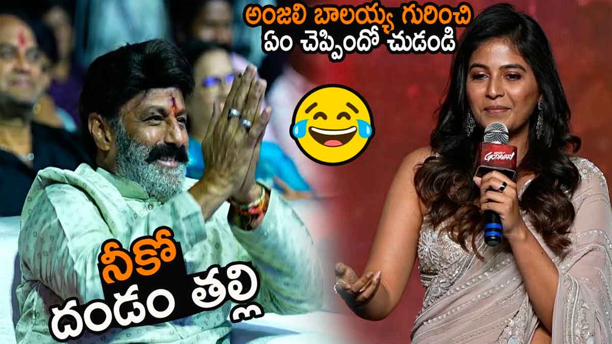 Actress Anjali finally responded on balakrishna incident 